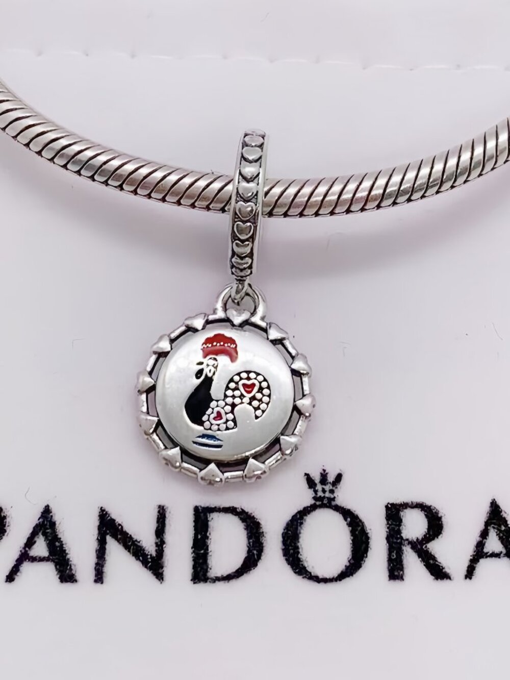 Pandora Engravable Robin Bird Dangle Charm